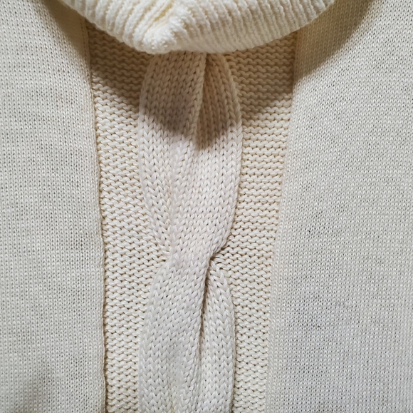 INC International Concepts Women's Knit Tunic Sweater. Large, Buttercream F-172 - Picture 4 of 11